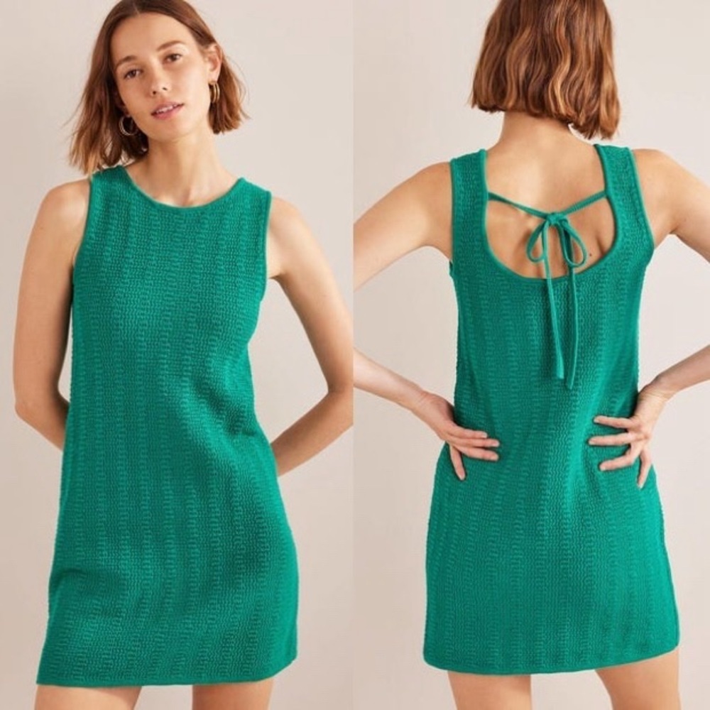 Boden Vibrant Green Knit Midi Dress